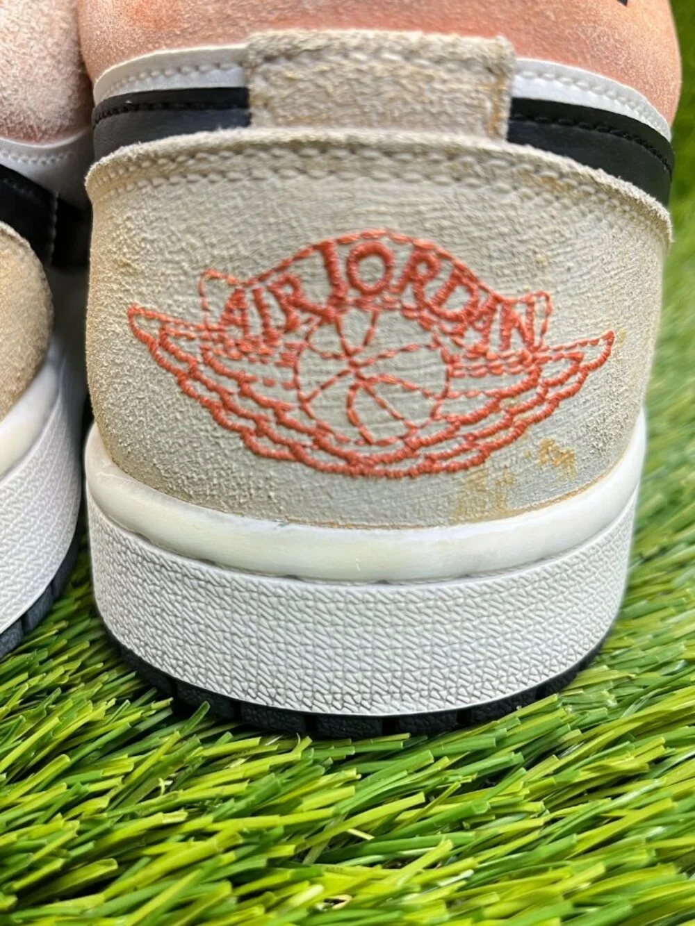 Nike Air Jordan 1 Low Flight Club Mens Size 8 White Gray Athletic Shoes Sneakers